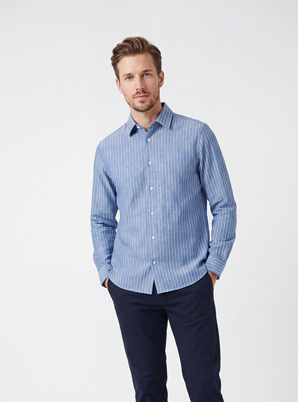 Striped Long-Sleeve Shirt